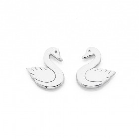 Sterling+Silver+Swan+Studs