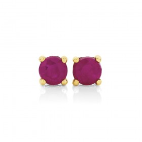 9ct-Ruby-Studs on sale