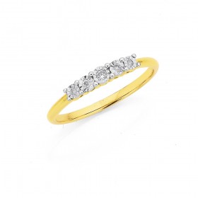 9ct-Diamond-Set-Ring on sale