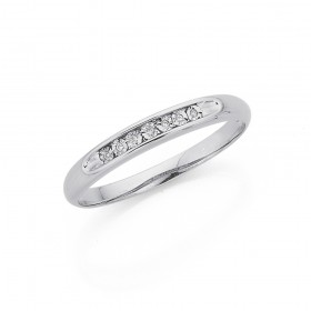 9ct-White-Gold-Diamond-Set-Ring on sale