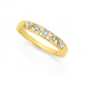 9ct-Diamond-Ring on sale