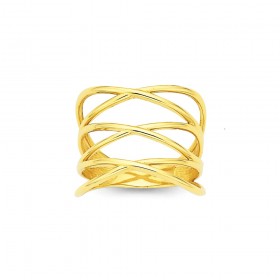 9ct-Laced-up-Ring on sale