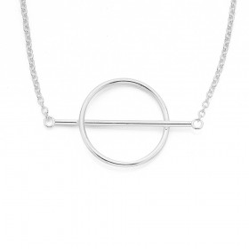 Sterling+Silver+Open+Circle+with+Bar+Through+Pendant