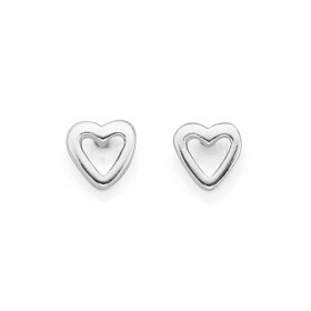 Sterling+Silver+Heart+Studs