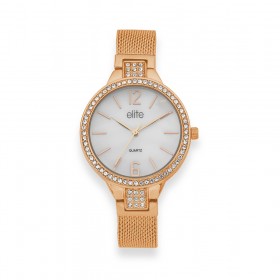 Elite-Ladies-Rose-Tone-MOP-Dial-Watch on sale