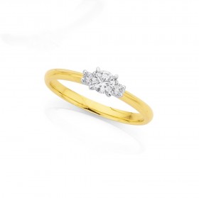 9ct-3-Stone-Diamond-Ring-TDW30ct on sale