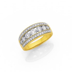 9ct-Diamond-Dress-Ring-TDW125ct on sale