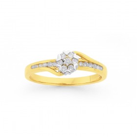 9ct%2C+Diamond+Cluster+Engagement+Ring