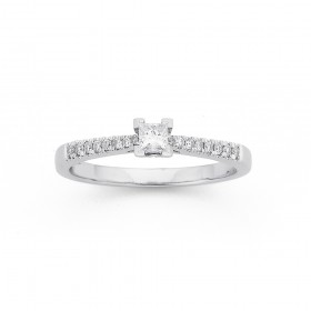 9ct+White+Gold+Diamond+Ring+Total+Diamond+Weight%3D.25ct