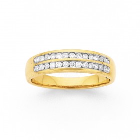 9ct-Diamond-Anniversary-Ring-TDW25ct on sale