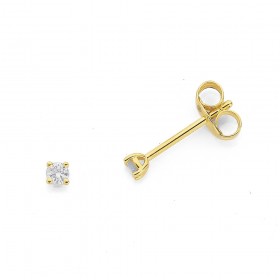 18ct+Diamond+Princess+Cut+Screwback+Studs+Total+Diamond+Weight%3D.34ct