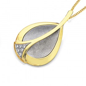 9ct-Diamond-Leaf-Pendant on sale