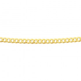 Solid+9ct+45cm+Flat+Curb+Chain