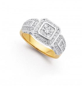 9ct-Diamond-Ring-Total-Diamond-Weight75ct on sale