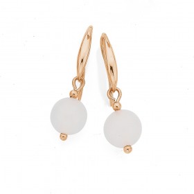 9ct-Rose-Quartz-Earrings on sale