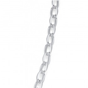 Sterling+Silver+55cm+Oval+Belcher+Chain