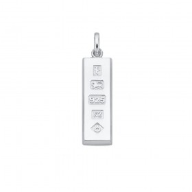 Sterling-Silver-Solid-Ingot-Pendant on sale