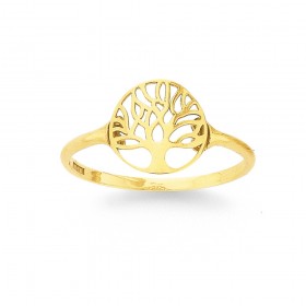 9ct+Tree+of+Life+Ring