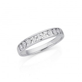 9ct-White-Gold-Diamond-Ring on sale