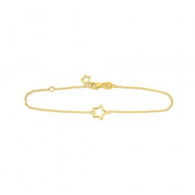 9ct-19cm-Star-Bracelet on sale