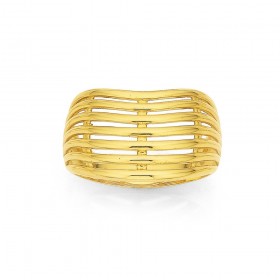 9ct++Curved+Ring