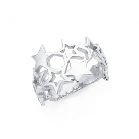 Sterling+Silver+Galaxy+Star+Ring