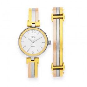 Elite-Ladies-Tri-Tone-Sunray-Dial-Watch on sale