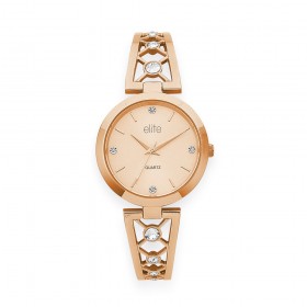 Elite-Ladies-Rose-Tone-Watch on sale