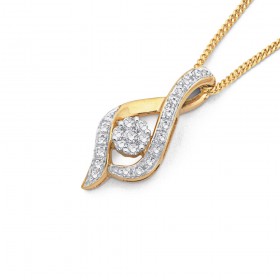 9ct%2C+Diamond+Pendant