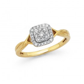 9ct-Diamond-Ring-Total-Diamond-Weight25ct on sale