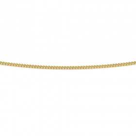 9ct+Gold+55cm+Solid+Curb+Chain