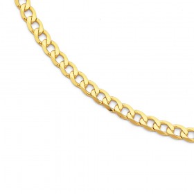 9ct-Gold-70cm-Solid-Curb-Chain on sale