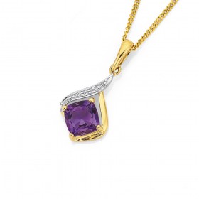 Stunning+Amethyst+Pendant+with+Diamonds