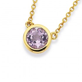 9ct-Amethyst-Necklet on sale