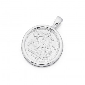 Sterling+Silver+Replica+Sovereign+Coin+Pendant