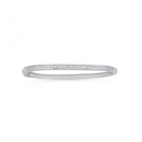 Sterling+Silver+55mm+Cubic+Zirconia+Channel+Set+Bangle