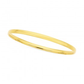 9ct+4mm+Hollow+Comfort+Bangle