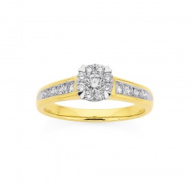 9ct-Heart-Claw-Diamond-Ring on sale