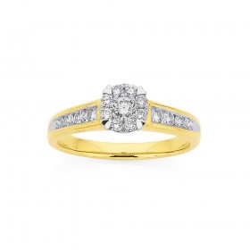 9ct-Heart-Claw-Diamond-Ring on sale