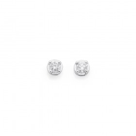 9ct+White+Gold+Diamond+Studs+TDW%3D+.15ct