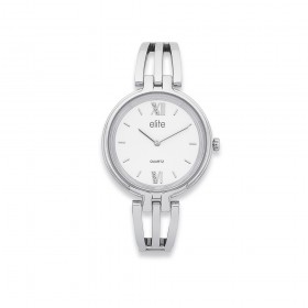 Elite-Ladies-Silver-Three-Strand-Bangle-Watch-Model5080278 on sale