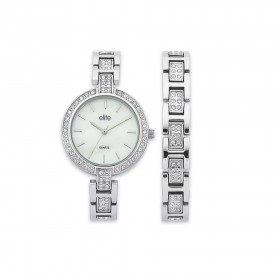 Elite-Ladies-Mother-of-Pearl-Dial-Watch-and-Bracelet-Set-Model5080304 on sale