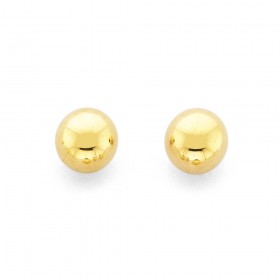 9ct+5mm+Ball+Studs