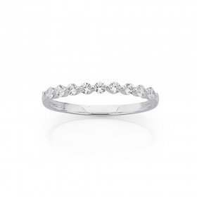 Sterling+Silver+CZ+Stacker+Ring