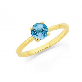 9ct+Blue+Topaz+Ring