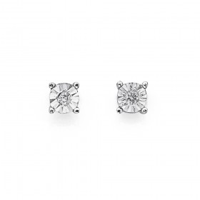 9ct+Diamond+Studs