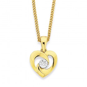 9ct%2C+Diamond+Heart+Pendant