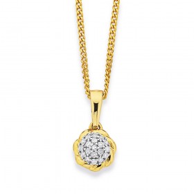 9ct+Diamond+Pendant