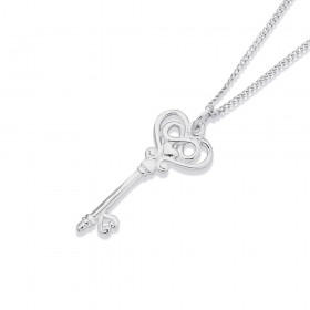 Sterling+Silver+Key+Pendant