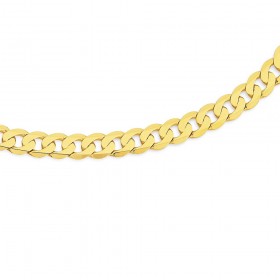 9ct+50cm+Bevelled+Curb+Chain